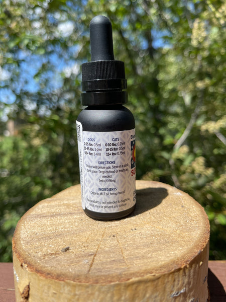 Wild caught Alaskan Salmon oil with CBD for Pets